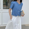 レトロカラーフレンチブラウス 4543-画像25-韓国ファッション通販POPREA［ポップリア］
