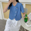 レトロカラーフレンチブラウス 4543-画像26-韓国ファッション通販POPREA［ポップリア］
