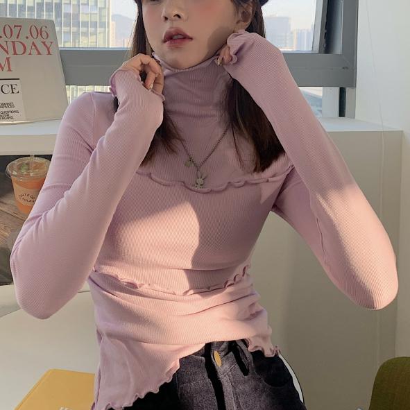 ウェーブフリルハイネックトップス 4404-画像28-韓国ファッション通販POPREA［ポップリア］