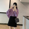 カラーシフォンルーズシャツ 4374-画像2-韓国ファッション通販POPREA［ポップリア］