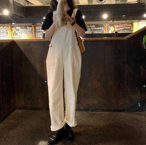 ナチュラルデニムサロペット 3516-画像2-韓国ファッション通販POPREA［ポップリア］