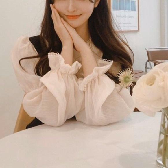 マーメイドジャンスカ＆レースブラウス 3334-画像2-韓国ファッション通販POPREA［ポップリア］