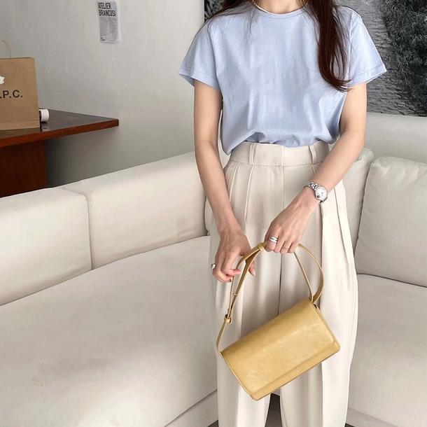 ハイウエストワイルドレッグパンツ 4617-画像2-韓国ファッション通販POPREA［ポップリア］