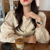 トライアングル刺繍レースブラウス 4370-画像2-韓国ファッション通販POPREA［ポップリア］