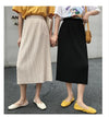 スリットバンディングスカート 4458-画像2-韓国ファッション通販POPREA［ポップリア］