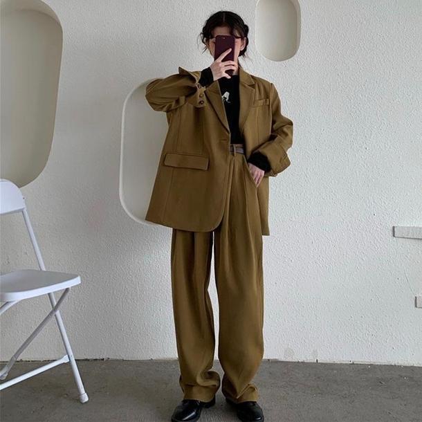 マニッシュセットアップ 3316-画像2-韓国ファッション通販POPREA［ポップリア］