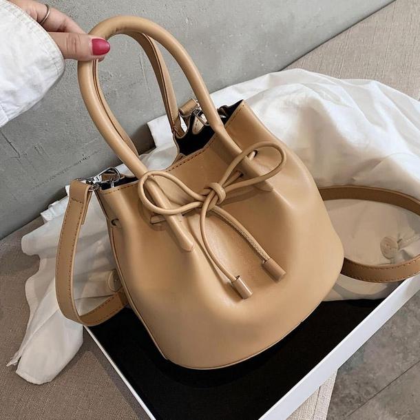 エコレザーリボンショルダーバッグ 3778-画像3-韓国ファッション通販POPREA［ポップリア］