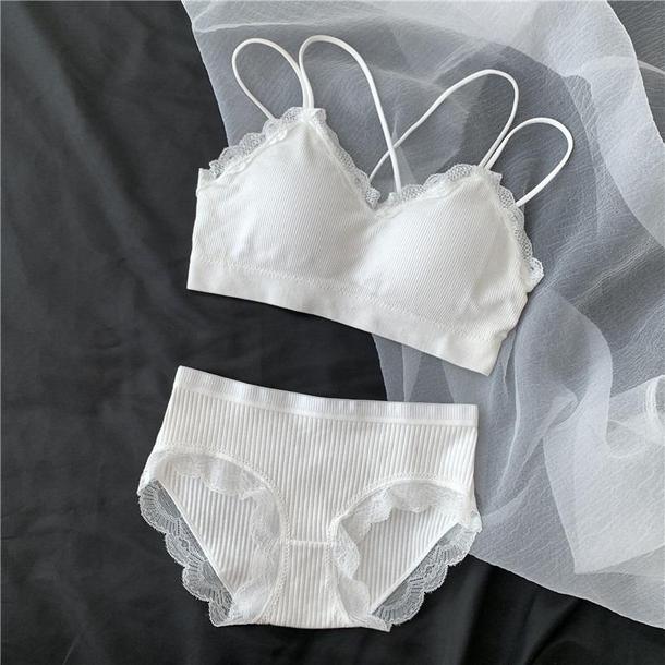 レースバックチューブトップブラセット 3492-画像3-韓国ファッション通販POPREA［ポップリア］