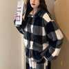 カジュアルチェック柄パジャマ 4224-画像3-韓国ファッション通販POPREA［ポップリア］