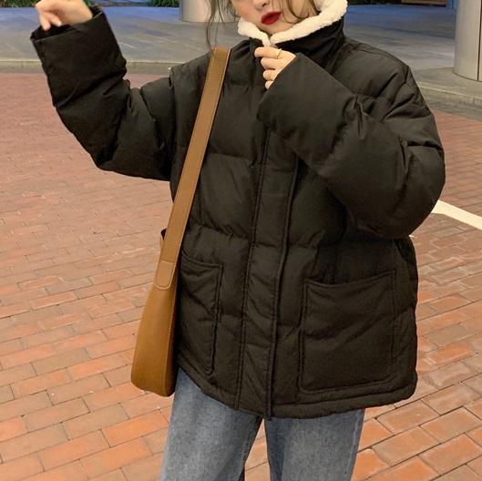 ボア付きエコダウンジャケット 3998-画像3-韓国ファッション通販POPREA［ポップリア］