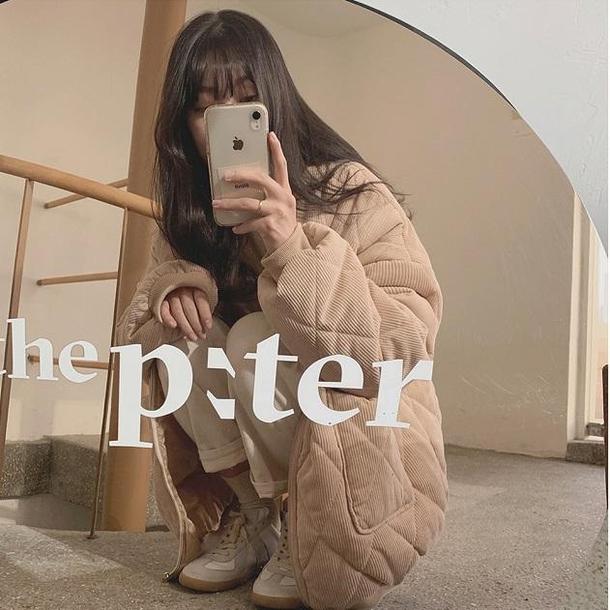 コーデュロイベーシックブルゾン 4052-画像3-韓国ファッション通販POPREA［ポップリア］