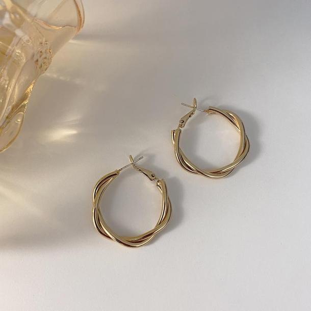 ロープデザインピアス 4278-画像3-韓国ファッション通販POPREA［ポップリア］