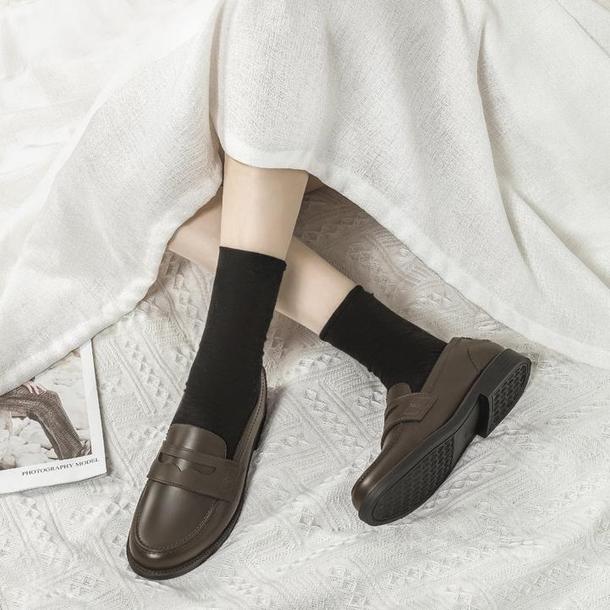 レインシューズシンプルローファー 4492-black/39(24.5cm)_お取り寄せ44924-画像3-韓国ファッション通販POPREA［ポップリア］