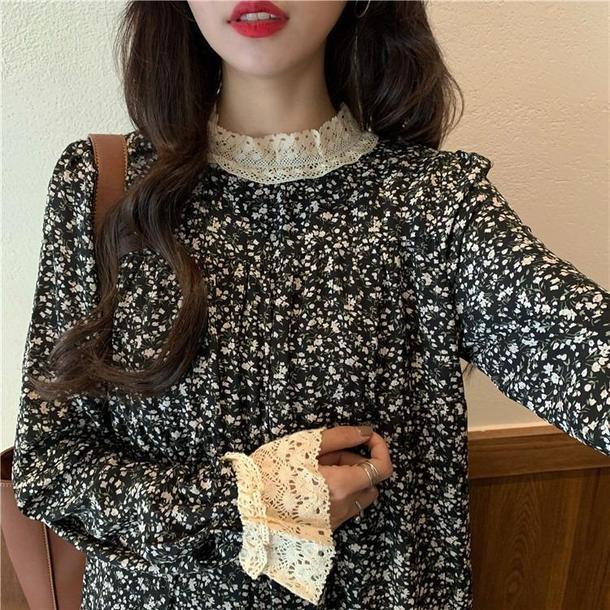 フェミニンレース小花柄ワンピ 3141-画像3-POPREA