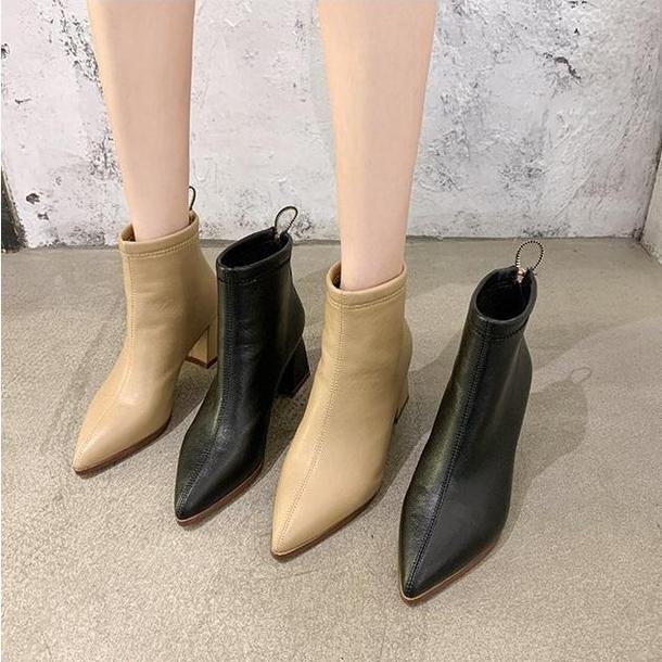 ポインテッドショートブーツ 4062-画像4-韓国ファッション通販POPREA［ポップリア］