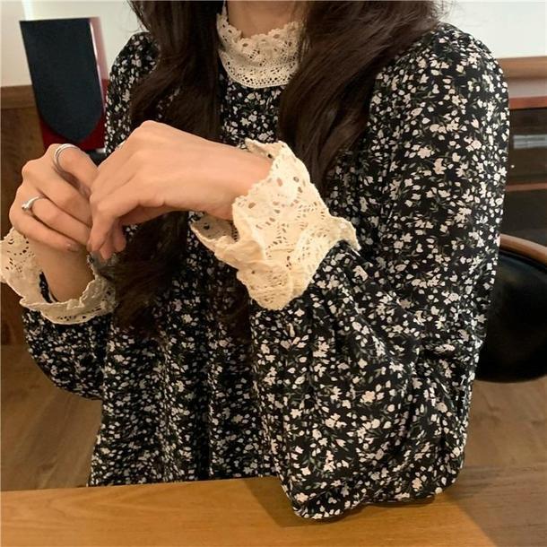 フェミニンレース小花柄ワンピ 3141-画像4-POPREA