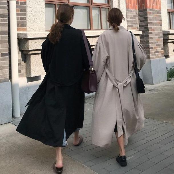 パフスリーブシングルブレストコート 3256-画像4-韓国ファッション通販POPREA［ポップリア］