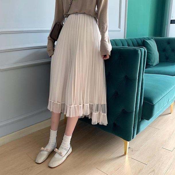 アシメシースルースカート 3109-画像4-POPREA