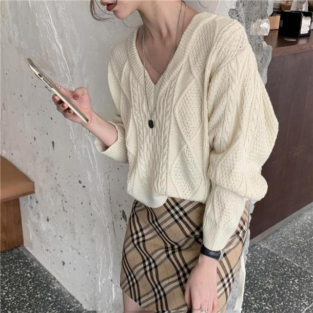 バックストラップショートニット 3925-画像4-韓国ファッション通販POPREA［ポップリア］