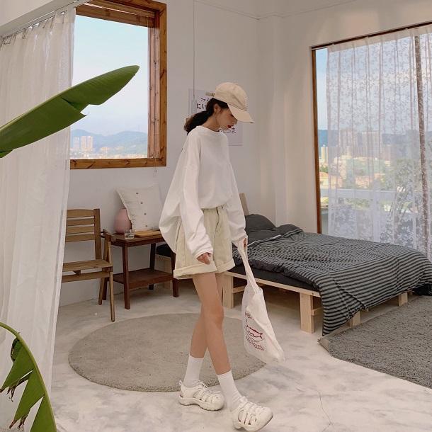 プリントルーズロンTee 3793-画像4-韓国ファッション通販POPREA［ポップリア］