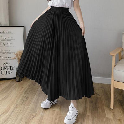 プリーツワイドパンツ 3696-画像4-韓国ファッション通販POPREA［ポップリア］