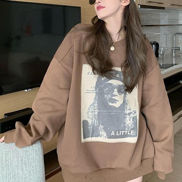 クールプリントスウエット 3982-画像4-韓国ファッション通販POPREA［ポップリア］