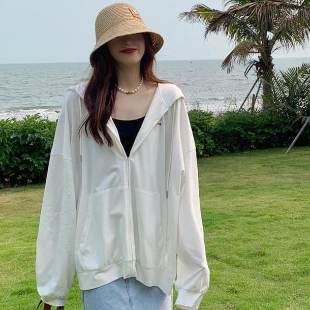 シンプルフルジップパーカー 4594-画像4-韓国ファッション通販POPREA［ポップリア］