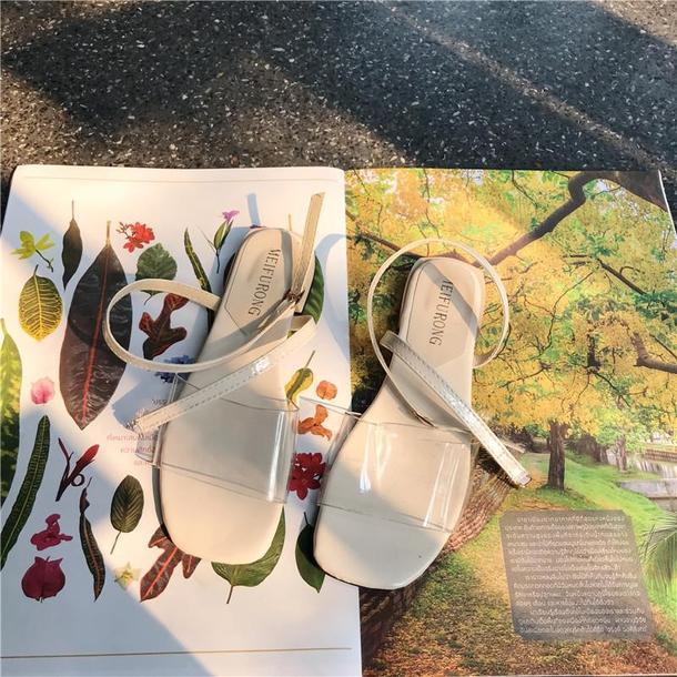 クロスストラップクリアサンダル 3380-画像4-韓国ファッション通販POPREA［ポップリア］