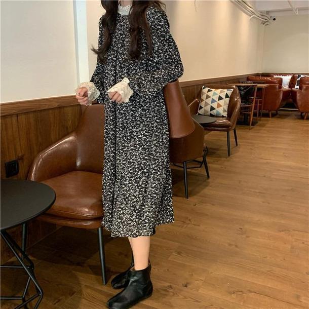 フェミニンレース小花柄ワンピ 3141-画像5-POPREA