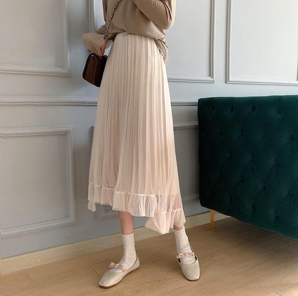 アシメシースルースカート 3109-画像5-POPREA