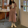 くすみカラーツーピーススカート 4419-画像5-韓国ファッション通販POPREA［ポップリア］