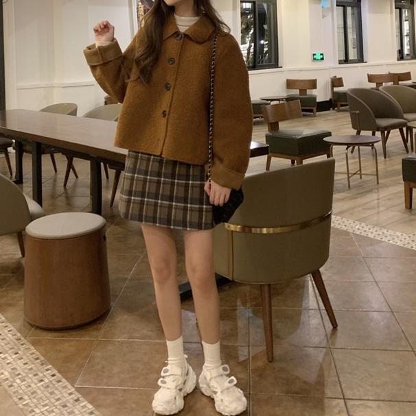 ショートフリースジャケット 3990-画像5-韓国ファッション通販POPREA［ポップリア］