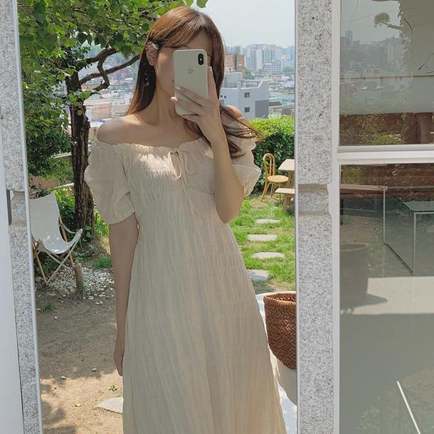 プリーツロングワンピース 4649-画像5-韓国ファッション通販POPREA［ポップリア］