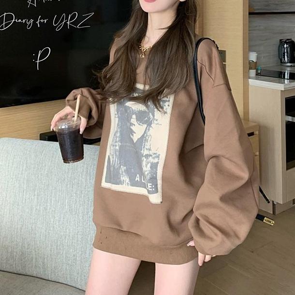 クールプリントスウエット 3982-画像5-韓国ファッション通販POPREA［ポップリア］