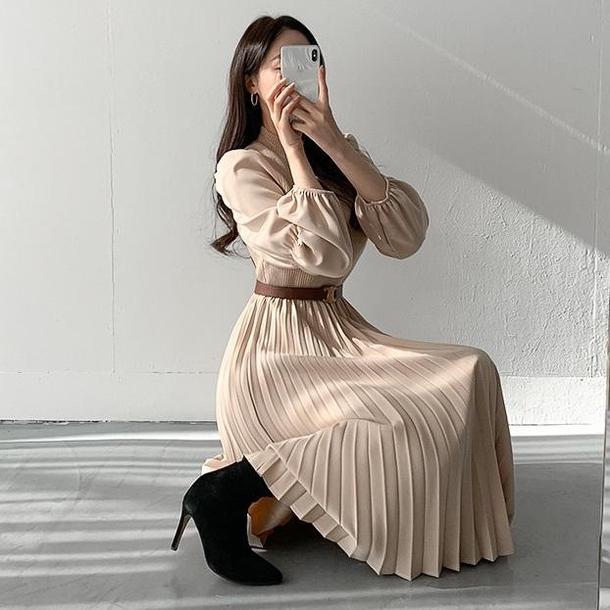 ニットドッキングワンピース 4228-画像6-韓国ファッション通販POPREA［ポップリア］