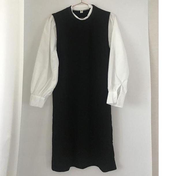 ウエストストラップレイヤード風ワンピ 3785-画像6-韓国ファッション通販POPREA［ポップリア］