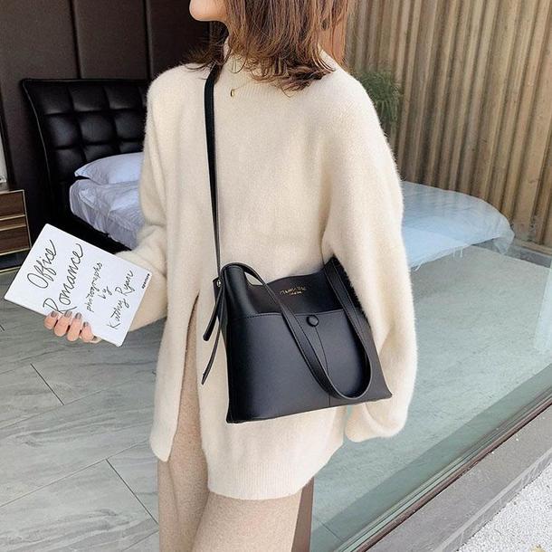 シンプルバケットショルダーバッグ 4313-画像6-韓国ファッション通販POPREA［ポップリア］