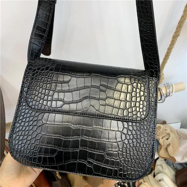 クロコパターンスクエアバッグ 4147-画像6-韓国ファッション通販POPREA［ポップリア］