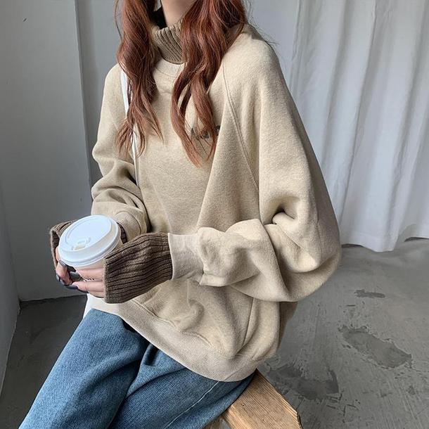 タートルネックロゴプルオーバー 4246-画像6-韓国ファッション通販POPREA［ポップリア］