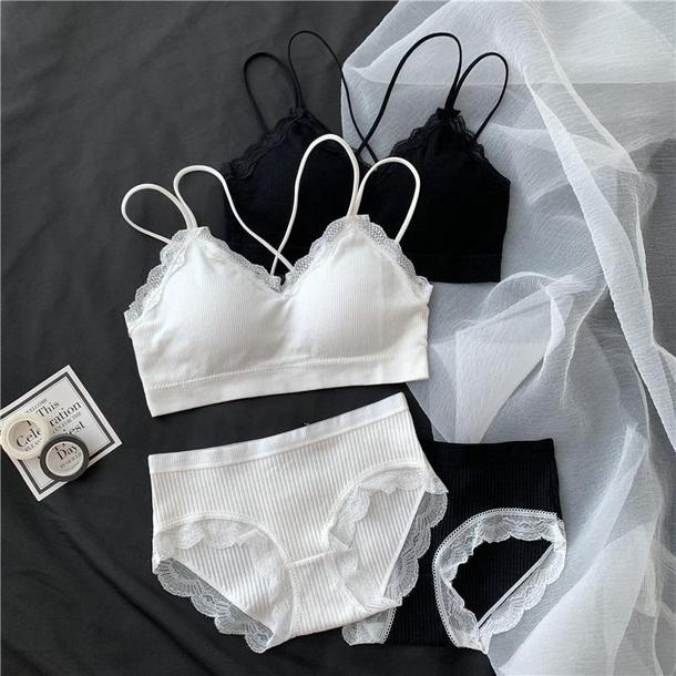 レースバックチューブトップブラセット 3492-画像6-韓国ファッション通販POPREA［ポップリア］