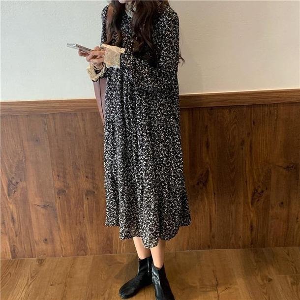 フェミニンレース小花柄ワンピ 3141-画像6-POPREA