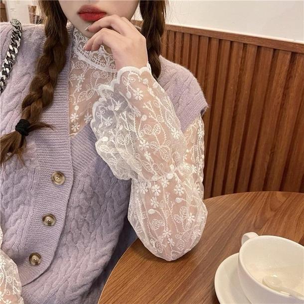 レースインナートップス 4264-画像6-韓国ファッション通販POPREA［ポップリア］