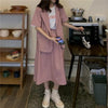 くすみカラーツーピーススカート 4419-画像6-韓国ファッション通販POPREA［ポップリア］
