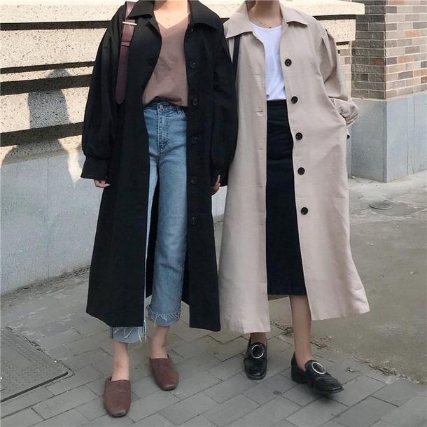 パフスリーブシングルブレストコート 3256-画像6-韓国ファッション通販POPREA［ポップリア］