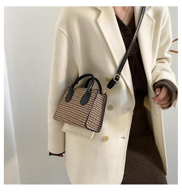 千鳥格子ショルダーバッグ 4222-画像6-韓国ファッション通販POPREA［ポップリア］