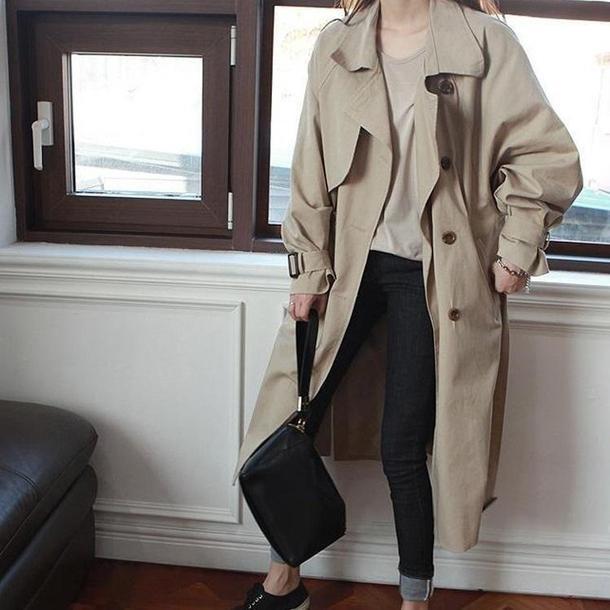 ラグランスリーブトレンチコート 3319-画像6-韓国ファッション通販POPREA［ポップリア］