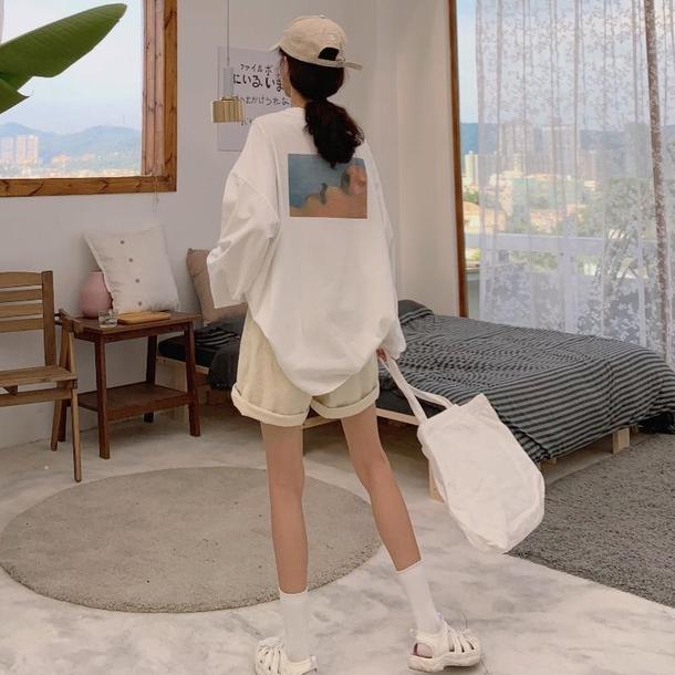 プリントルーズロンTee 3793-画像6-韓国ファッション通販POPREA［ポップリア］