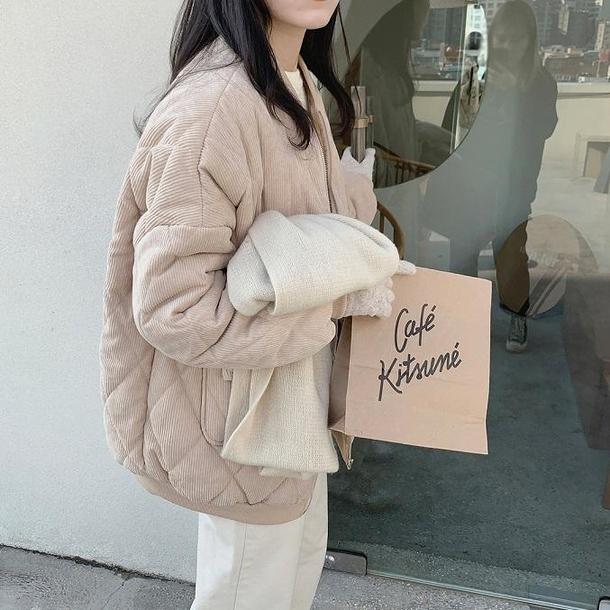 コーデュロイベーシックブルゾン 4052-画像6-韓国ファッション通販POPREA［ポップリア］