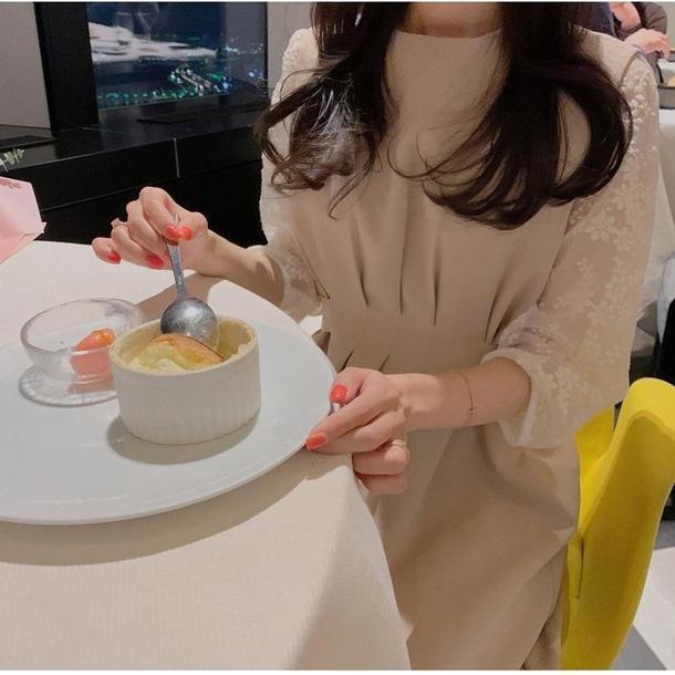 レースウエストマークワンピースセット 3194-画像6-韓国ファッション通販POPREA［ポップリア］