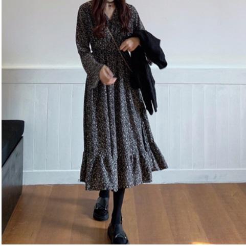 ニット＆フラワーワンピ 3825-画像6-韓国ファッション通販POPREA［ポップリア］